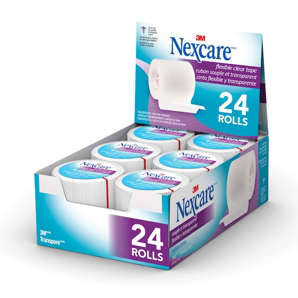 First Aid Tape, Clear, 2", PK24